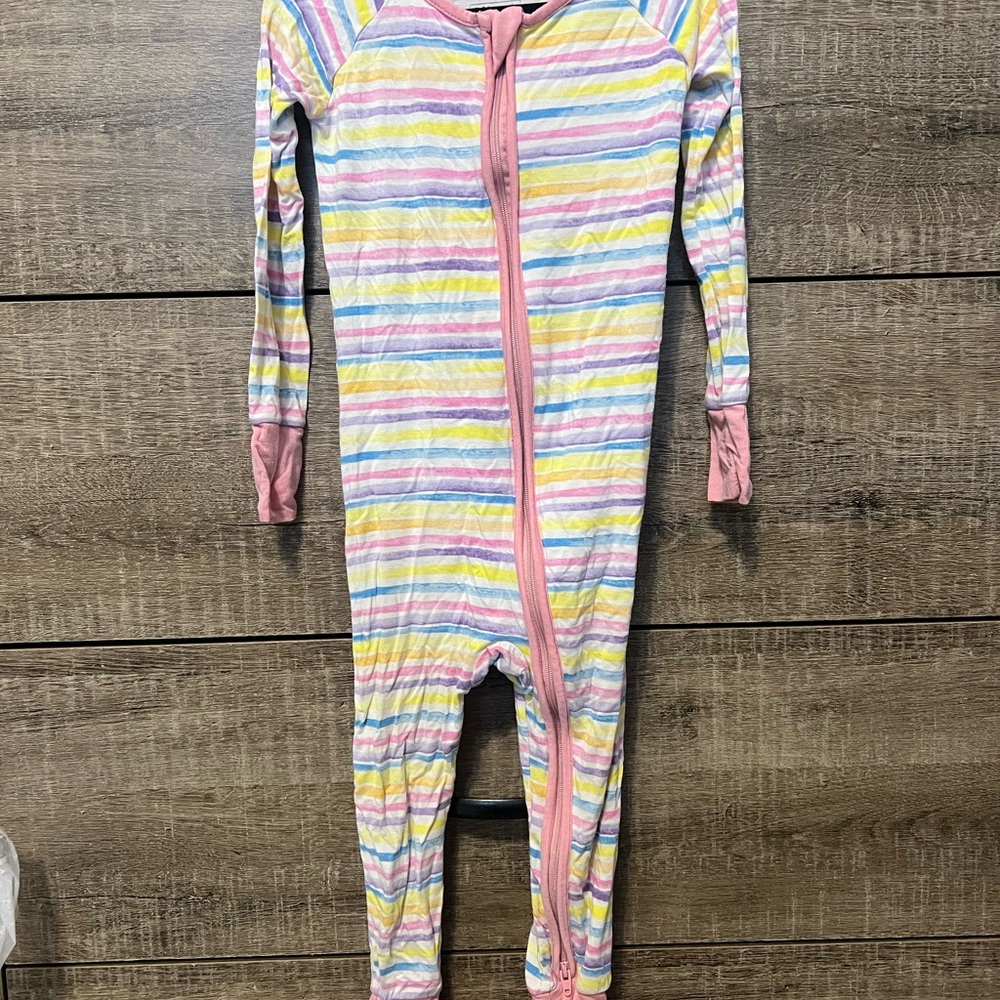 Little Sleepies Multicolor Striped Footie